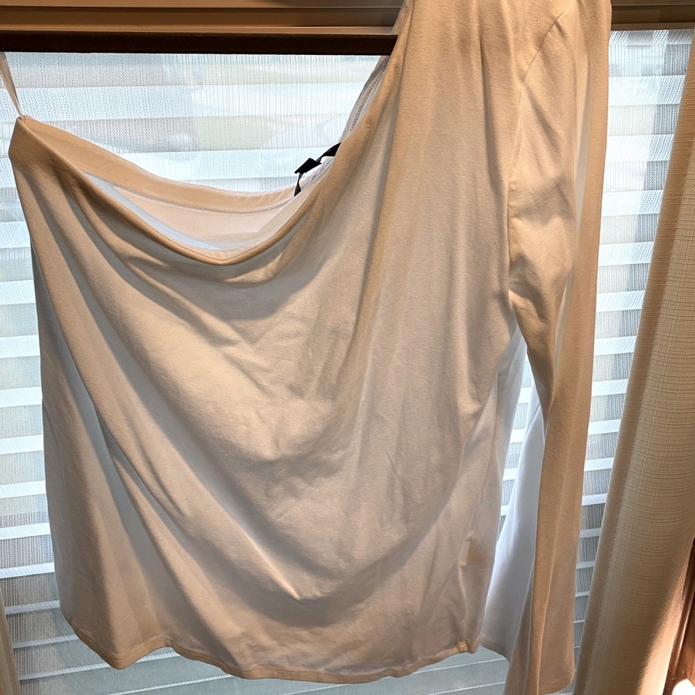 One shoulder fitted top